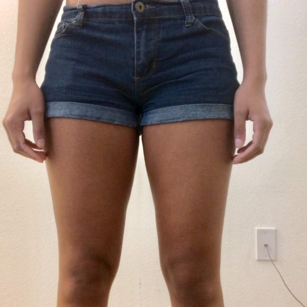 Denim shorts